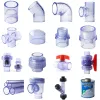 Aquariums 20~50mm High Quality Transparent U Pvc Pipe Connectors Garden Water Aquarium Fish Tank Drainage Pipe Joints Fittings Accessories