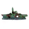 Akvaryumlar reçine zanaat enkaz bot batık savaş gemisi savaş gemisi balık tankı akvaryum süslemesi