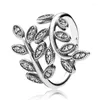 Klusterringar 925 Sterling Silver Ring Princess Wishbone Love Eternal Flätad Teardrop Silhouette för kvinnors smyckespresent