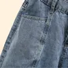 Donne più di dimensioni Denim Shorts Summer Fashion Jeans Scaccia pantaloni sciolti vestiti curve di grandi dimensioni J41048 240409