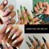 CHUNSHU 24 Grid Nail Art Decorations Mixed Retro Gold Silver Gem Metal Zircon 3D Nail Charms Luxury Planet Diamond Manicure 240416