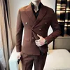 2024 New Men's Blazers Business Korean Slim Dress Blazer