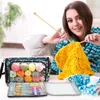 Storage Bags Knitting Yarn Organizer Large Capacity Thread Needles Crochet Shoulder Bag For Hook