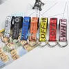 Mens and Womens Leather Belt Letter Embroidery Canvas Trend Double Loop Buckle Versatile Nylon