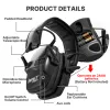 Hörlurar Ny taktisk elektronisk skytte öronmuff utomhussport antinoise headset påverkar ljudförstärkning hörselskydd headset