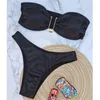 Straplez Push Up Mayo Kadın Seksi Bikini Setleri 2024 Yaz Moda Mikro Düşük Bel Maillots de Bain Femme 240418