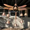 Dekorative Figuren Chime Veranda Wind Libelle mit 8 Glocken wetterfeste Eisenhandwerk Dekoration für Garten Terrasse Fenster hängen