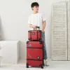 Устанавливает горячие! Новые ретро -туристические сумки Rolling Luggage Sets, 12 "20" 24 "26" 28 "дюймовые чемоданы для женщин с косметической сумочкой на колесах на колесах