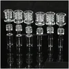 Smoking Pipes Hookahs 10Mm 14Mm Male Diamond Knot Quartz Nail For Nectar Dab St Tube Drip Tips Glass Oil Burner Pipe Ash Catchers Dr Dhz5T