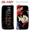 Wallets Anime Hellsing Logo Wallet Garotas Meninas Purse de Crédito Unisex Coin Burse Nova carteira de couro longa