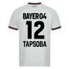 2023 2024 BAYER 04 Koszulki piłkarskie Leverkusens 23 Dom Black Away White 3rd Blue Football Shirt 24 Specjalne mundury męskie Hincapie Wirtz Hofmann Tapsoba palacios fan