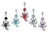 D0074 Scorpion Belly Navel Button Ring Mix Colors0123457412870