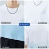 Trenda marki T-shirt z krótkim rękawem 2023 Summer New Korean T-shirt męski okrągła szyja prosta koszulka męska