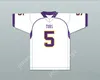 Custom Any Nom Number Mens Youth / Kids Mike Evans 5 Ball High School Tors Maillot de football blanc Top cousé S-6XL