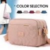 Sacs sac à bandoulière pour femmes nylon petit sac à main nouveau sac de messager de mode pure couleur décontractée portefeuille extérieur sac de téléphone sac