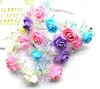 Party Decoration Glow Wreath Flower Headband Adults Light Up LED Headbands Christmas Halloween Luminous Flashing Hairband GIFT