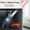 Accessoires Pompe de changeur d'eau aquarium automatique Renque de sable Clean à gravière électrique Pompe filtre à siphon