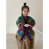 Jacken gelegentlich losen Mao Mantel koreanische Mädchen Farbe Kinder Winter gepolstert Außenbekleidung Kleidung