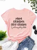 Damska koszulka MAM Babcia Letter Drukuj T-shirt Short Slve Crew Neck Casual Top na letnie damskie ubrania moda