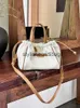 Omuz Çantaları Tote Çanta Küçük Yumuşak Deri Çekme Sebze Sepet Çanta Kontrast Renk Yüksek Kaliteli Tek Omuz Crossbody Çantası Kadın Çantası H240420