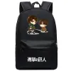 Backpacks Attack on Titan Designer Bag Backpack Men's Anime Teenagers Women's Student Cartoon Book Bags Back to School Mochila Travel