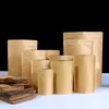 Profesjonalni producenci dostosowują różne rozmiary wkładki stojące papierowe worki Kraft