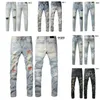 Herren Jeans Designer Jeans Am Jeans 9589 Hochwertiges Modes Patchwork Ripped Leggings 28-40