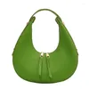 Shoulder Bags Summer Fashion Women Green Small PU Leather Female Purse Handbags Capacity Ladies Daily Casual Tote