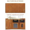 Wallets Men Women Trifold Designer Magnetic Card Wallet Small Vintage Pu Leather Thin Short Purse Slim Credit Bank ID Card Holder Case
