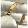 Bangle Designer Armband Titanium Steel Classic Fashion Mens and Womens 18K Gold Jewelry Valentines Day Gift Rose Drop Delivery Armel Oteyh