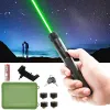 Scopes Hight Powerful Green Laser Pointer 1000m 5mw Green Dot Laser Pen 5pcs Cap Hunting Match With Lasers Sight Charger+18650 Battery