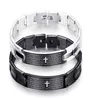 Bangle Holy Bible Men Bracelet Black Stainless Steel Watch Strap Silvering Plating Jewelry Gift For Women8449973