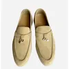 LP Small Cashmere Leather Meraferers Shoed Shoit Shoed Shoes with Fringe