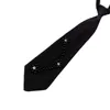 Bow Ties Black Necktie For Adult Unisex Preppy Tie School Student Uniform Accessories