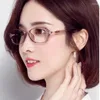 Sunglasses 2022 Women39s AntiBlue Light Reading Glasses Fashion Korean Ultra Plain Retro Small Frame Presbyopic3817152