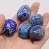 Acquari lapis Lazuli Ornamento naturale pietre semipreziose a forma irregolare del giardino del serbatoio decorazione di gioielli fai -da -te 2030mm