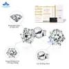 Design clássico 1CARAT GRA GRA Certificado Diamond VVS Moissanite Stud Brincos