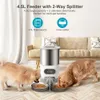 Tuya Smart App Pet alimentador de animais de estimação e alimentos para cães Dispensador automático adequado para pequenos e médios gatos e cães alimentação remota 240407