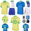 Child Man 24/25 10 Neymar Jr Soccer Jersey 13 Dani Alves 9 Jesus 18 Antony 1 Alisson 15 Joao Gomes 2 Danilo Endrick Paqueta Rodrygo National Football Kits Baxi