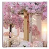 Décoration de fête 6pcs miroir miroir acrylique décoratif fleur marchandises bouquet floral racks fournitures de table de table de table