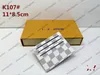 5A Top Quality Designer Paris Plaid Style Mens Wallet Fashion Men Kreditkortsklipp Fold Purse Special Multiple Plånbok #553987