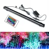 Tillbehör Aquarium Fish Tank Light Waterproof LED Bubble Pump Bar Light 23/30/45/52 cm Decor Lighting Underwater Lamp 24 Nyckel Remote Control