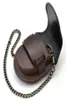 Classic Vine Black Leather Pocket Watch Holsters Storage Case Purse Pouch Bag för FOB Watch3787216