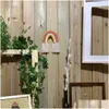 Wall Decor Baby Nursery Store Babys Rainbow Pendant Childrens Room Decoration Braided Fringe Decorations Living Gift Drop Delivery Kid Otxej