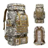 Sac à dos 80l imperméable molle camo camo tactique sac à dos militaire de randonnée de randonnée de camping sac à dos de voyage de voyage en plein sac en plein air sac d'escalade