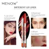 Enhancer Menow 12 Farbe Matte Lip Liner Lipstick Stift Holz langlebige wasserdichte Lip Liner Stifte Permanent Make -up Tattoo Accessoires