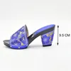 Dress Shoes Latest Summer High Heeled For Women Slip On Ladies Sandals With Heels African Party Rhinestone