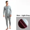 Mentes thermiques pour hommes hommes chauds longs johhs ensembles pour mâle coton hiver johns costume de vêtements intérieurs thermo plus taille