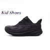 Hokah Kid One Clifton 9 Running Shoes Running Toddler Fashion Hokahs feminino triplo Cyclamen Branco Branco Sweet Lilac Lila