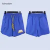 Высокая версия Meichao Rhude Letter Emelcodery Micro-Labe Blocking Sports Casual Shorts
